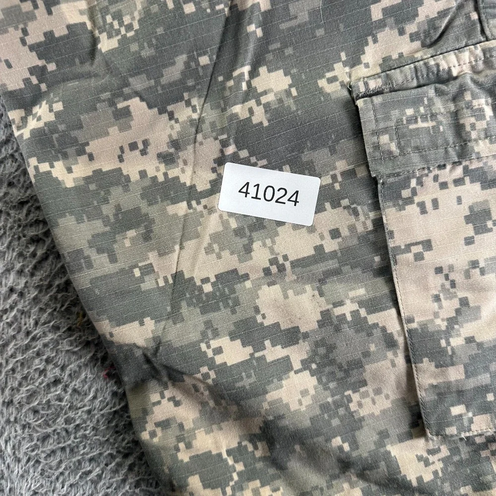 US Army Pant Men's S Green Cotton Cargo Straight Uniform Combat Military Trouser